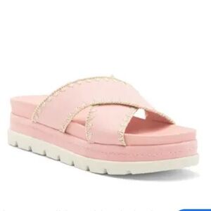 J/Slides Whipstitched Platform Sandal